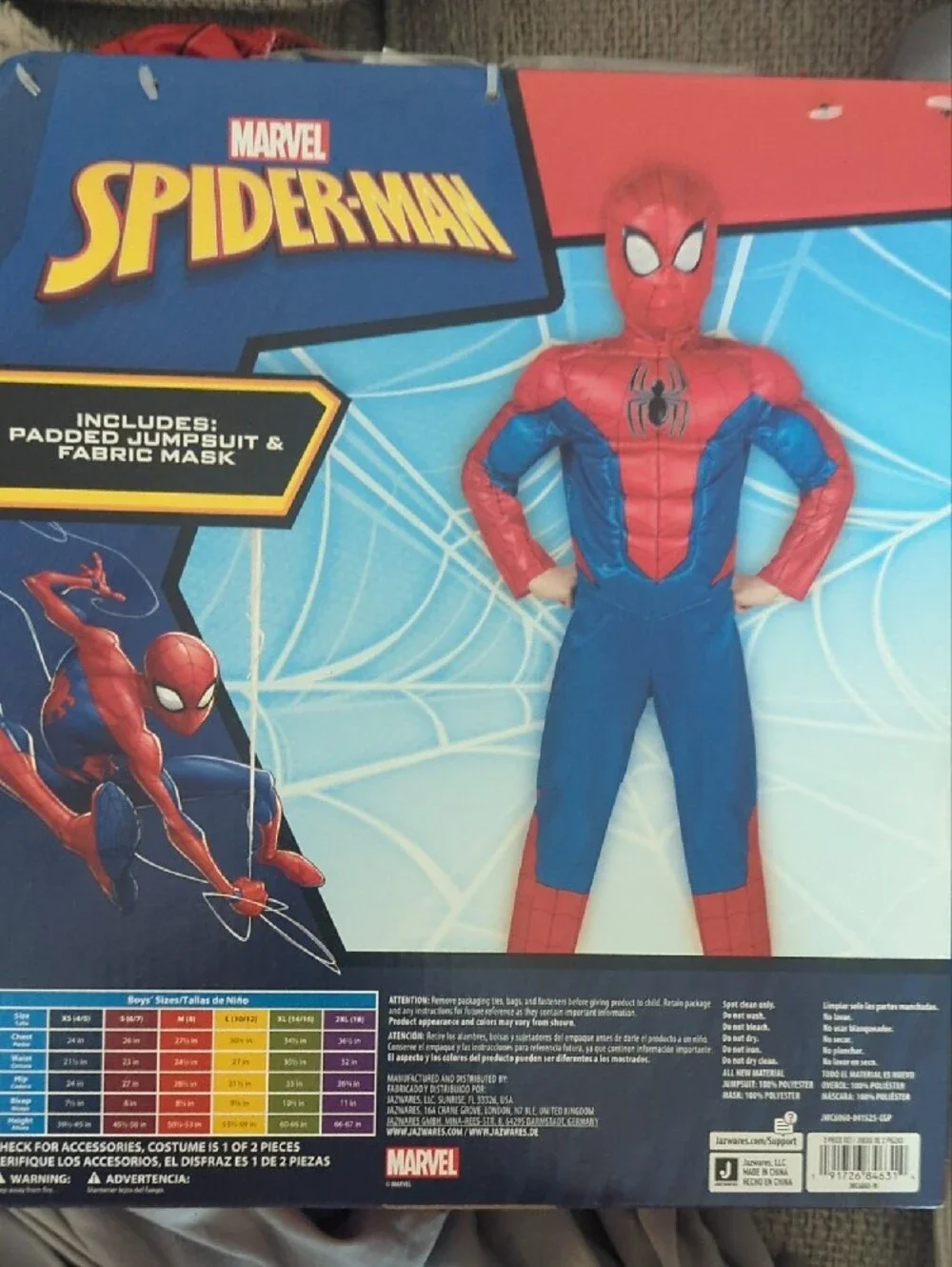 Spiderman Costume- Boys Medium